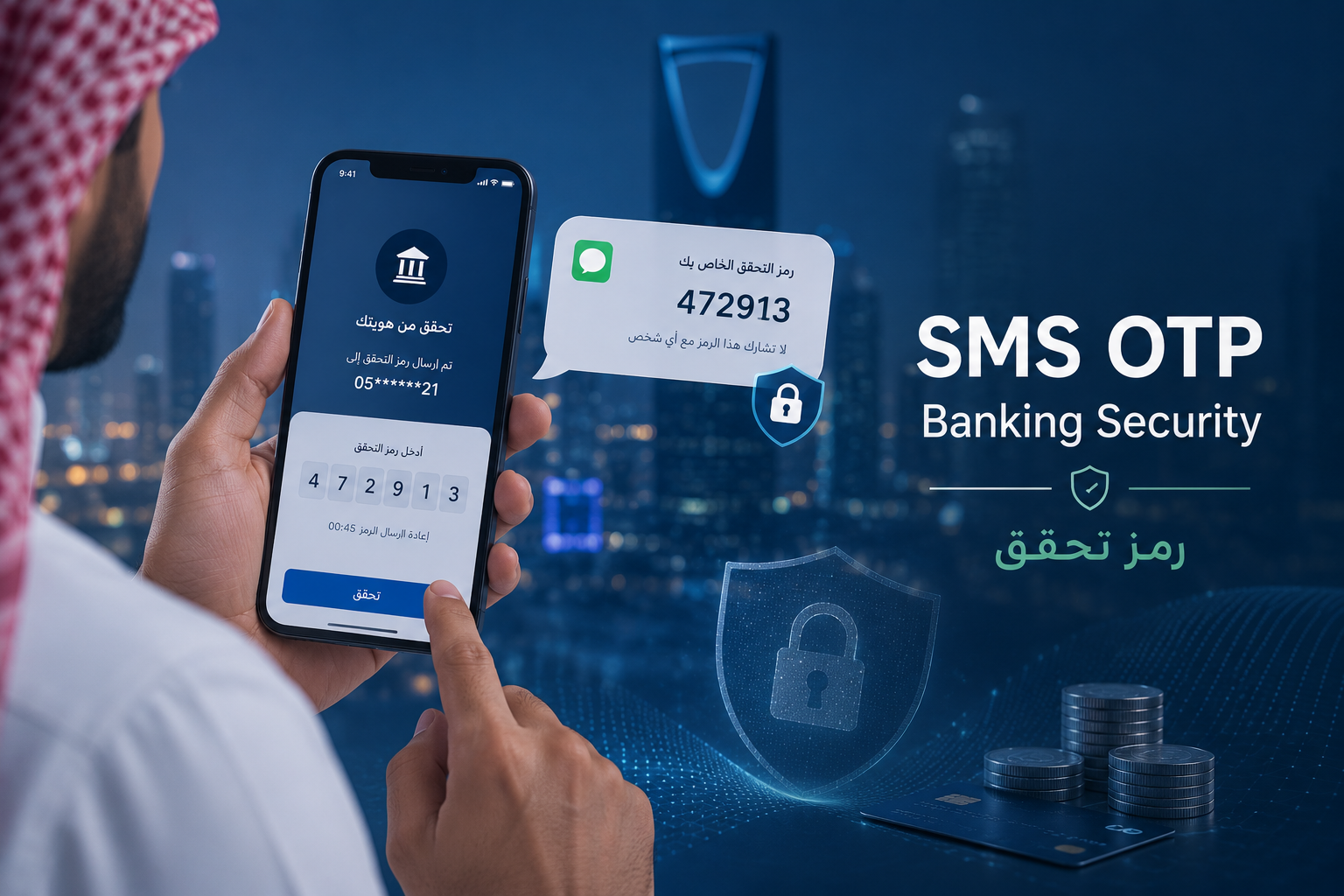 رسائل OTP للبنوك والمنصات المالية في السعودية