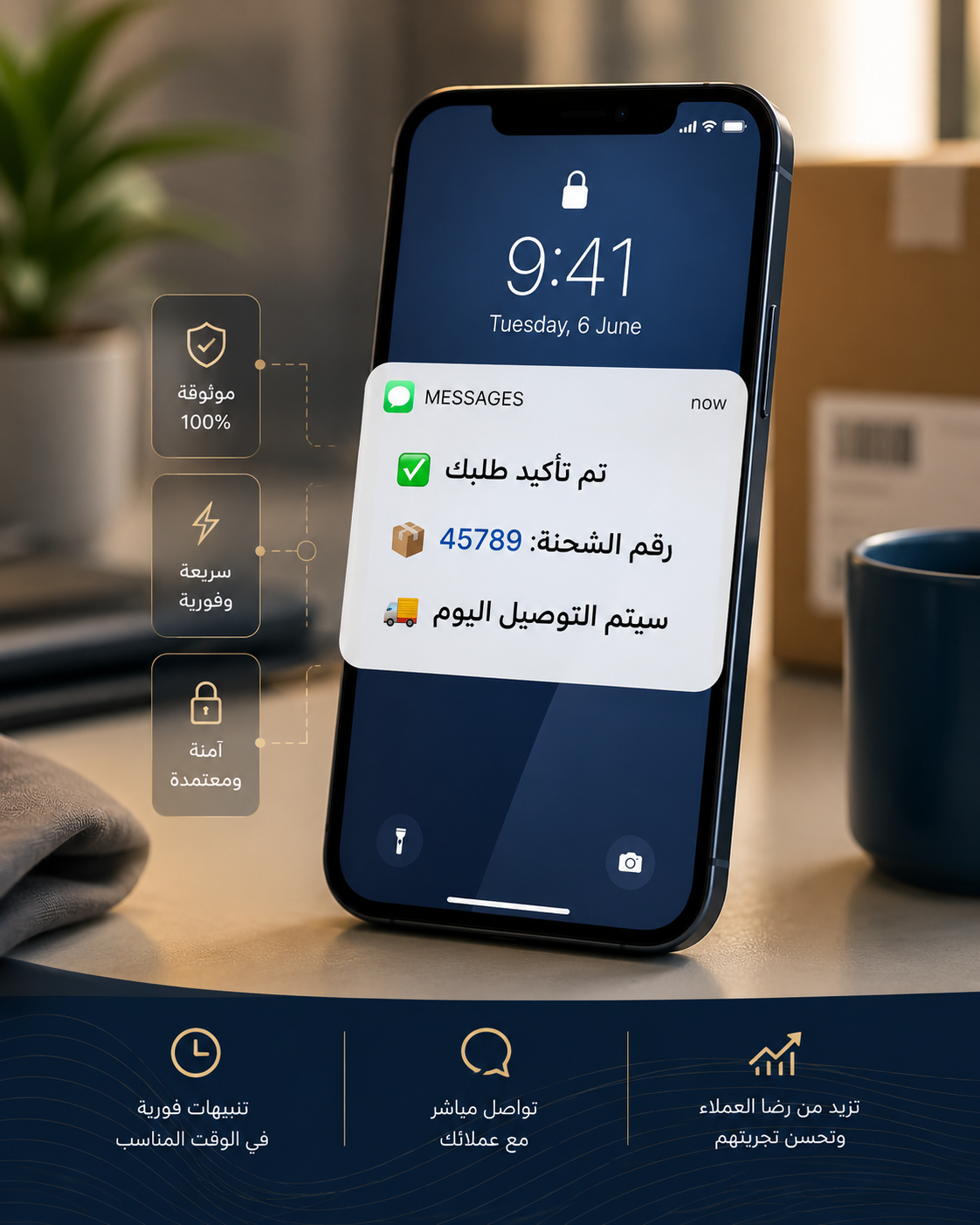 رسائل SMS للشركات والتنبيهات الفورية