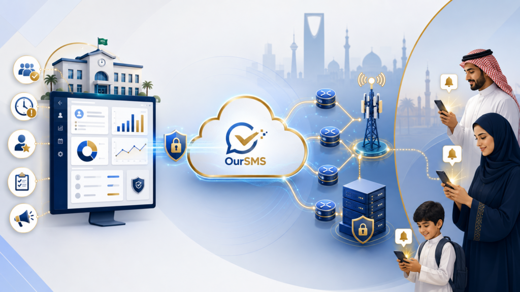 School System SMS Integration in Saudi Arabia: Noor, School Platforms & SMS APIs 1 School System
